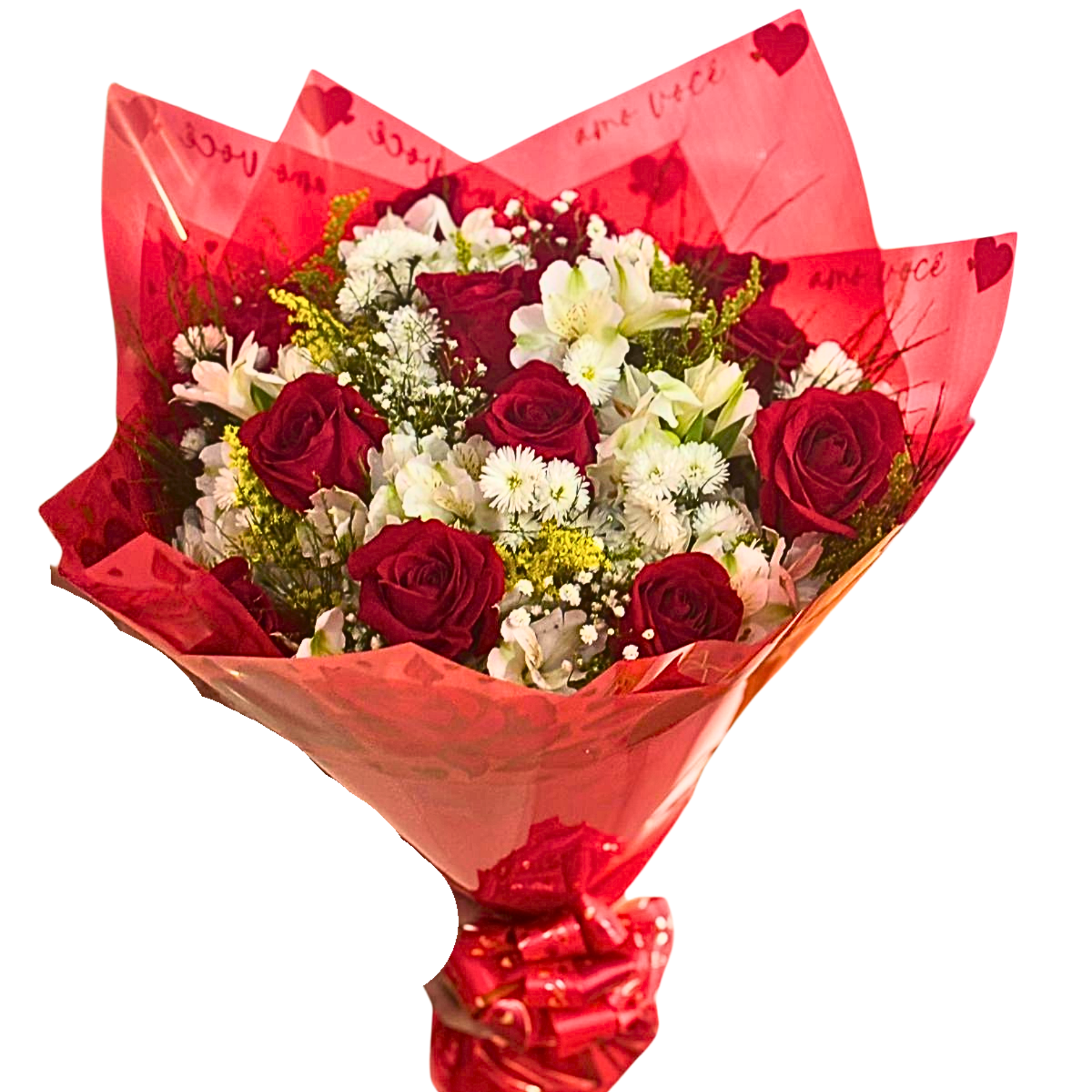 Buqu 12 Rosas Vermelhas