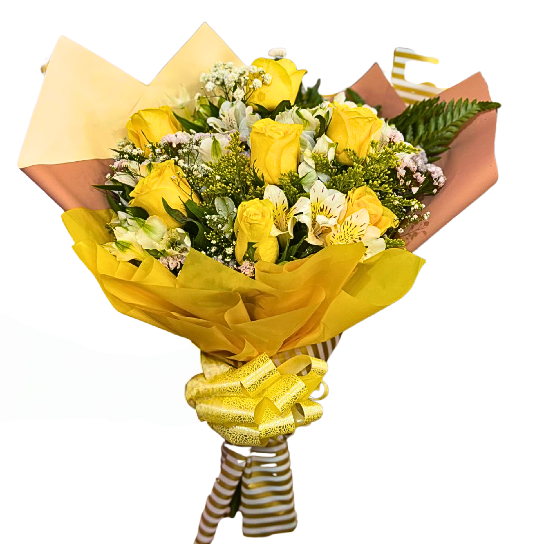 Buqu� 7 Rosas Amarelas