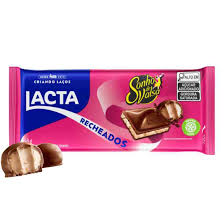 Barra de chocolate ao leite com recheio de Sonho de Valsa 98gr Lacta