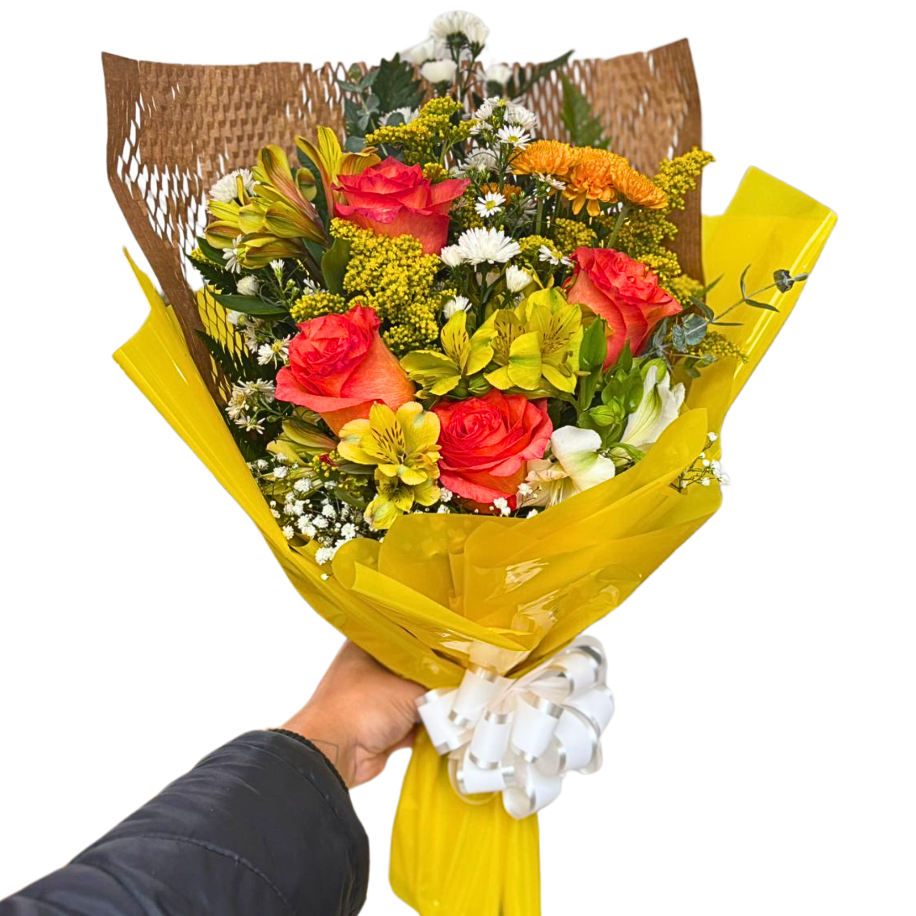 Buqu� 4 rosas Laranjas