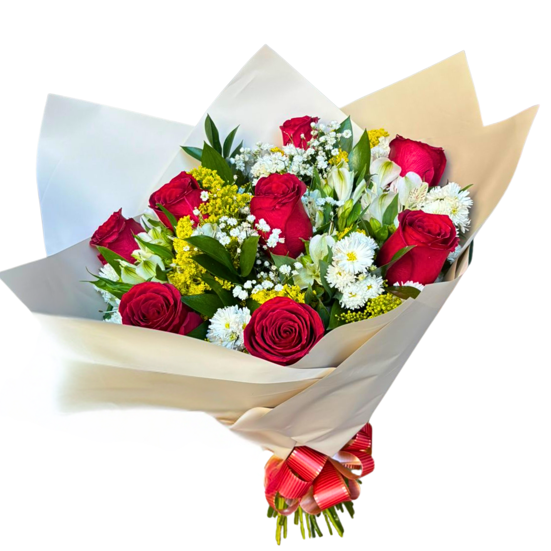 Buqu 8 Rosas Vermelhas