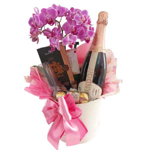 Box Chandon e Mini Orqudea 