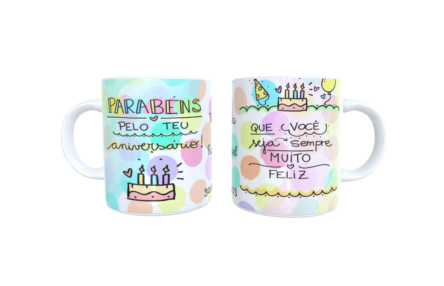 Caneca PARABNS PELO SEU ANIVERSRIO